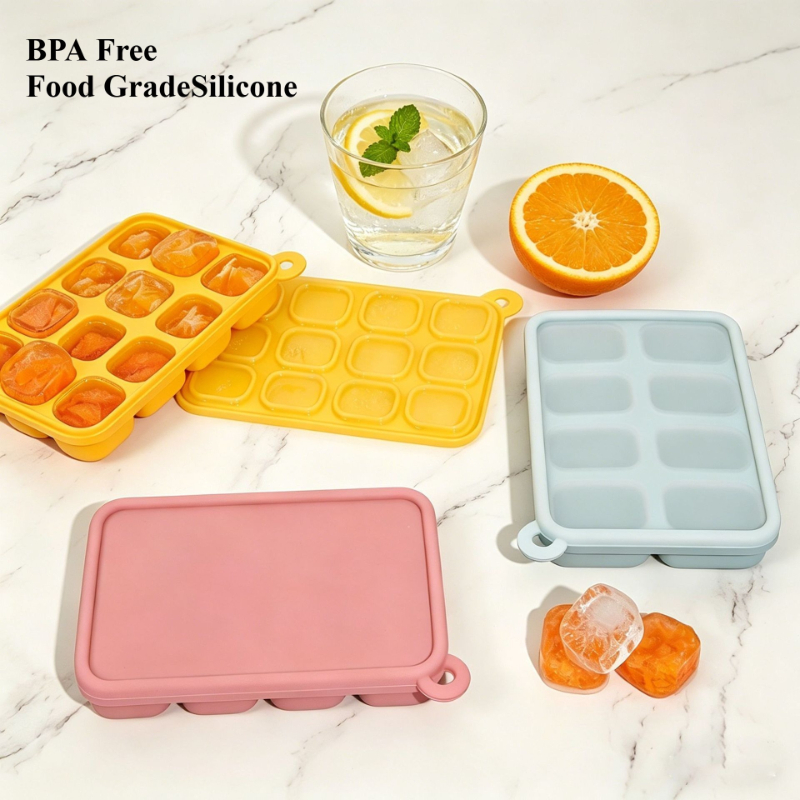 Baby Food Tray - Platinum Silicone Baby Food Freezer Tray