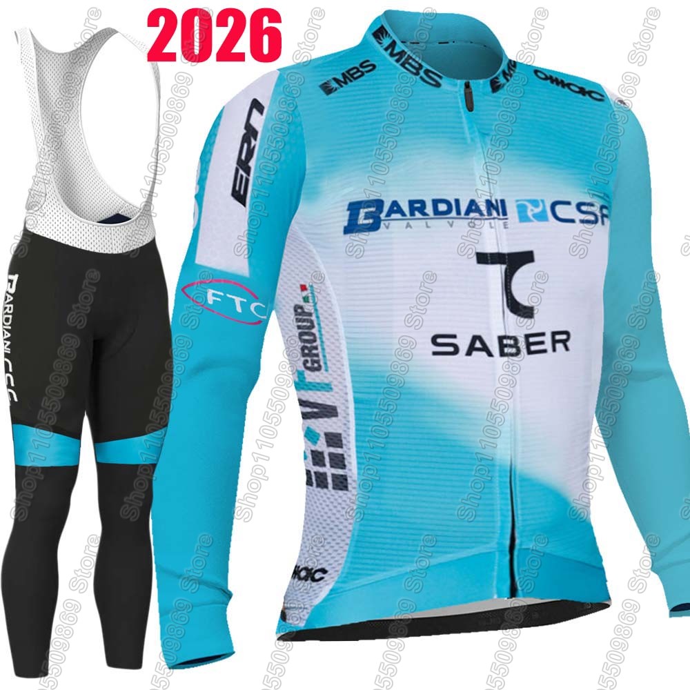 Bib Long Sleeve - Bardiani CSF 2026 Team Cycling Jersey