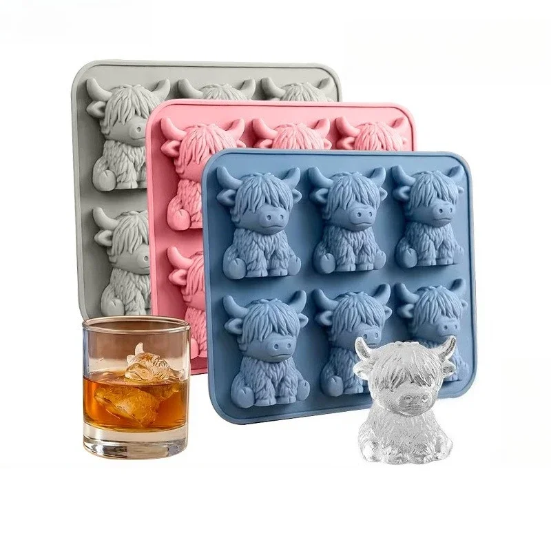 Silicone Highland Cow Ice Cube - đánh giá và giá Baby Food Tray