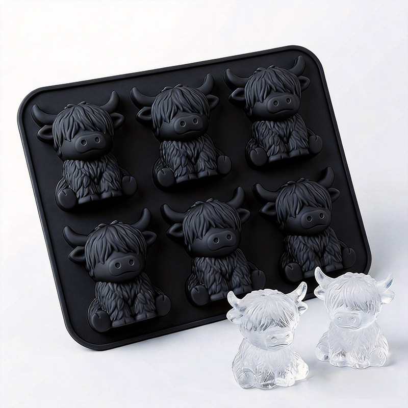 Silicone Highland Cow Ice Cube - đánh giá và giá Baby Food Tray