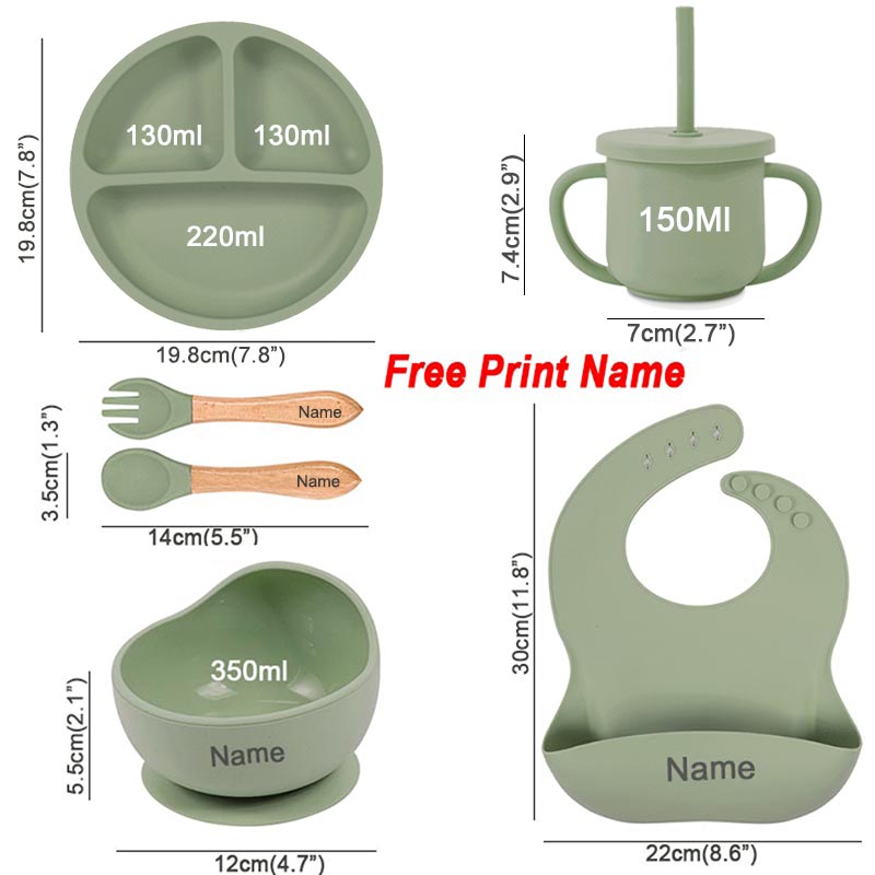 6Pcs Baby Feeding Set Free Per - đánh giá và giá Baby Food Equipment