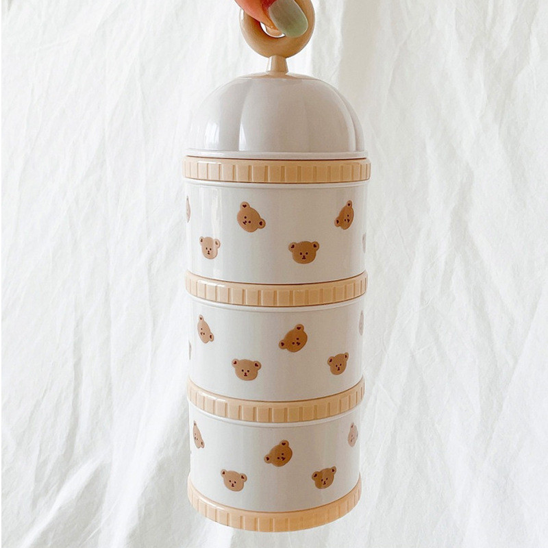 Cute Bear Milk Powder Box Baby - đánh giá và giá Baby Food Dispenser