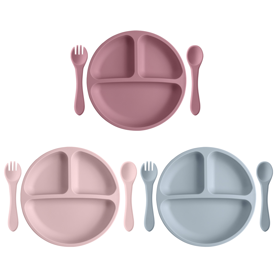 3PCS Children's Tableware Set  - đánh giá và giá Baby Food Tray