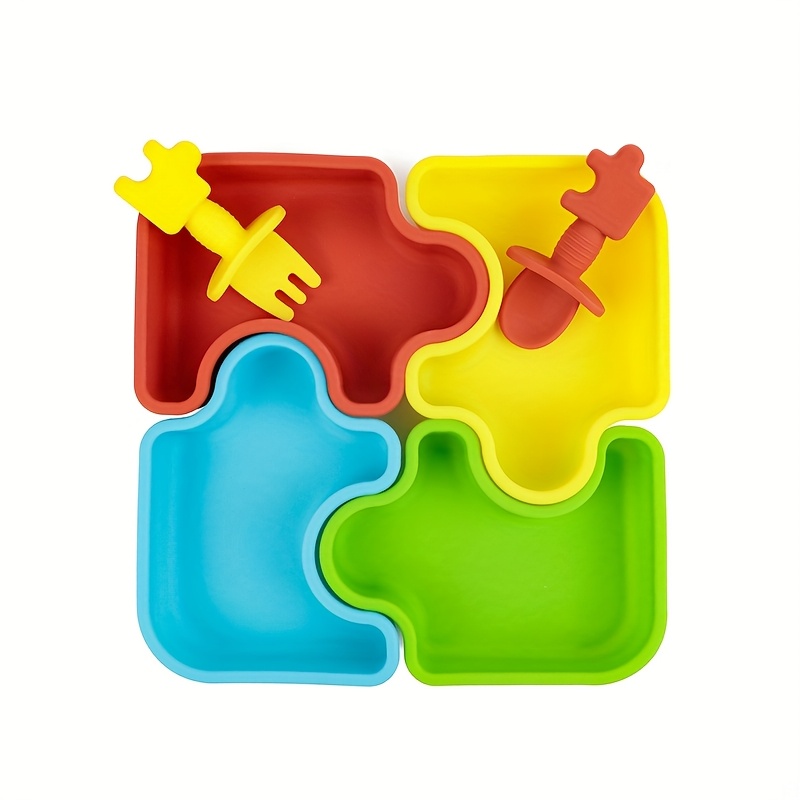 6pcs/Set baby Silicone Feeding - đánh giá và giá Baby Food Tray